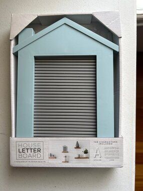 House-Shaped Letter Board With 148 Characters 7.75" X 10.625" Message Display